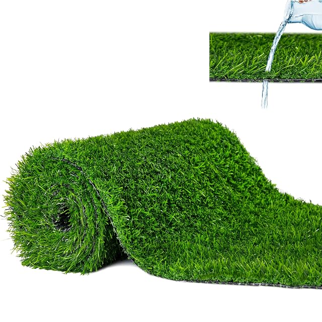 Large roll of artificial grass four metres wide