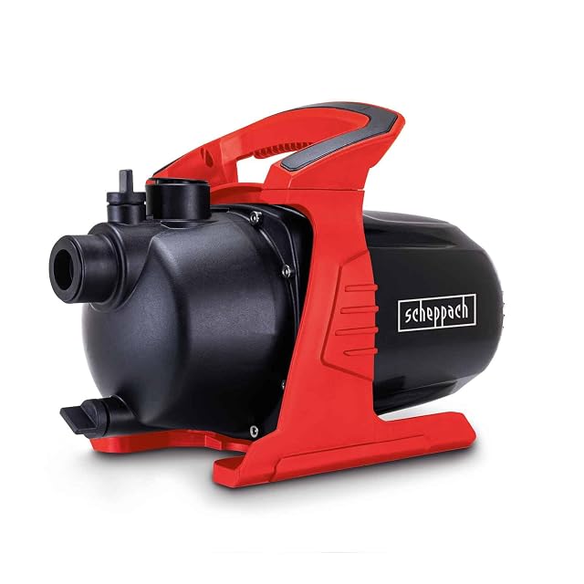 Scheppach GP650 garden pump with G1-inch suction and delivery connections