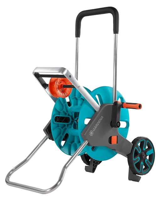 Gardena CleverRoll M Easy hose cart with metal frame and crank