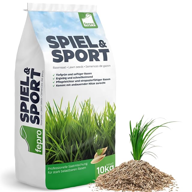 Ten kilogram sack of sport and play lawn seed