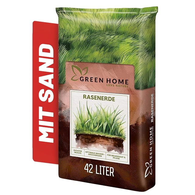 42 litre bag of lawn soil with starter fertiliser and sand