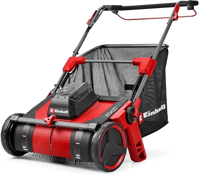 Einhell GE-GC 18/55 Li cordless leaf and lawn collector with a 55 cm rotating brush