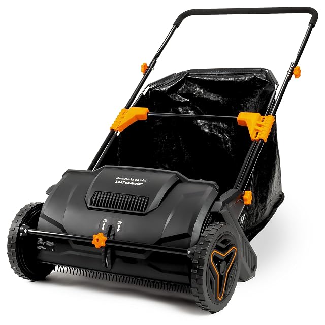 Verda SN1302 manual lawn sweeper with three brushes and 250 mm wheels
