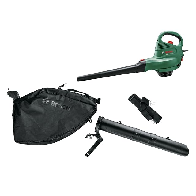 Bosch UniversalGardenTidy 3000 corded leaf blower and vacuum with shoulder strap