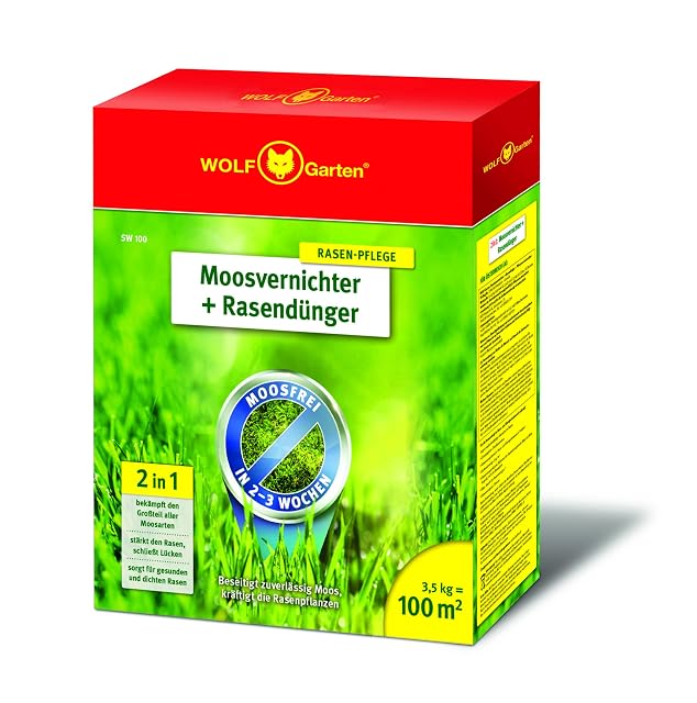 WOLF Garten SW 100 moss killer and lawn fertiliser