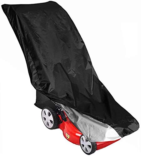 Namvo black silver-coated waterproof lawnmower cover with storage bag