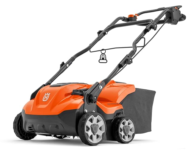 Husqvarna S138C corded electric scarifier and lawn aerator