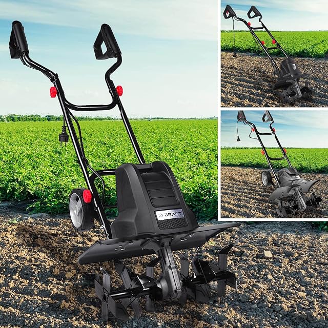 BRAST BRE-AF 1500 electric tiller with a 450 mm working width and 24 blades