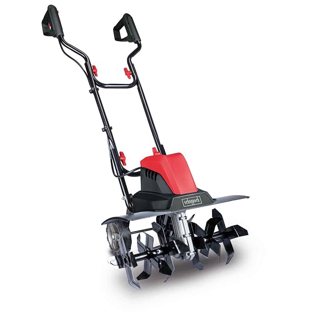 Scheppach MTE460 electric tiller with a 450 mm working width and 24 blades